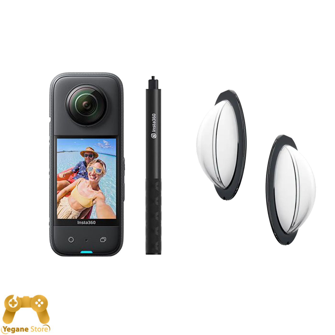 باندل اینستا 360 X3 به همراه لنز گارد و مونوپاد 70 سانتیمتر