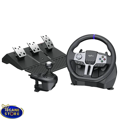 خرید فرمان بازی PXN V9 ریسینگ با پدال و دنده شیفتر | سازگار با PlayStation 5 (PS5)