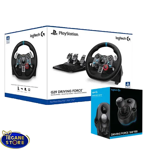 خرید فرمان بازی لاجیتک G29 به همراه شیفتر دنده دستی | سازگار با PS5، PS4 و PC
