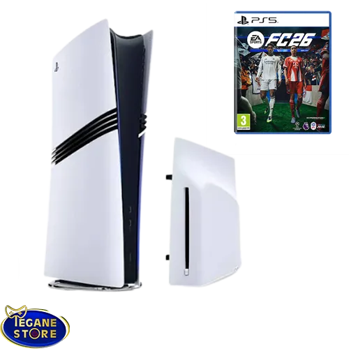 قیمت و خرید باندل کنسول PS5 Pro سفارش اروپا سری CFI-7021 با درایو دیسک و بازی EA Sports FC 26 اورجینال